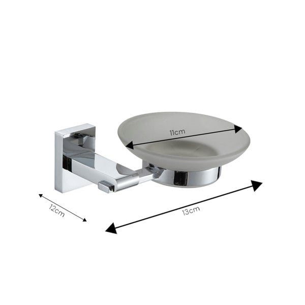 Showerdrape Unity Chrome Stainless Steel Wall Mounted 7 Piece Bathroom Accessory Set