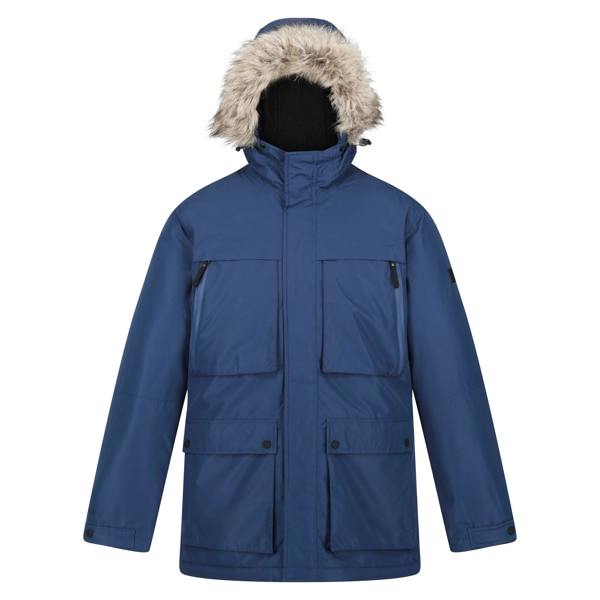 Regatta Mens Volter Waterproof Insulated Parka - Admiral Blue - 