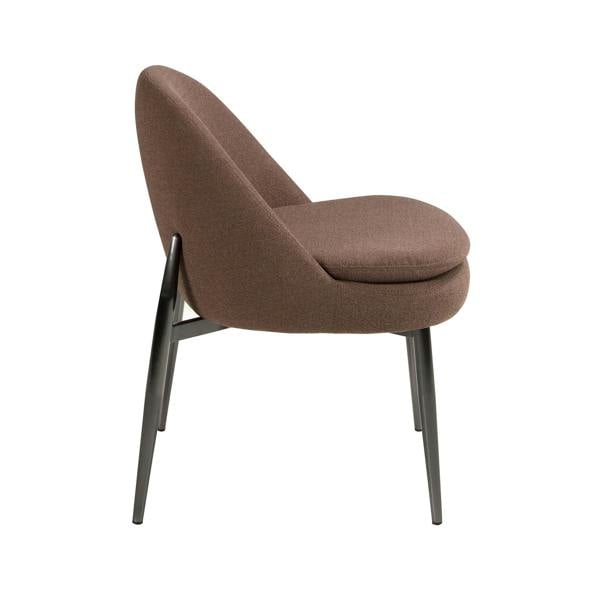 Angel Cerdá Dark brown fabric chair 4236
