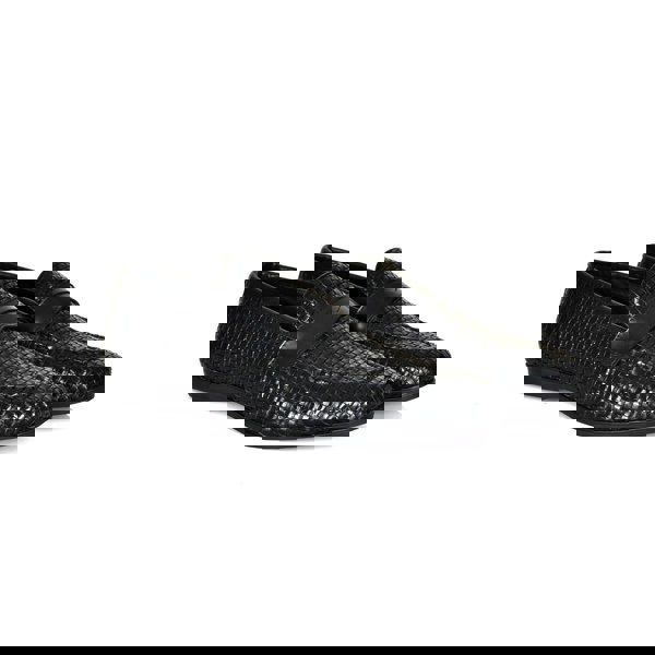 Lorenzo Woven Loafers - Black