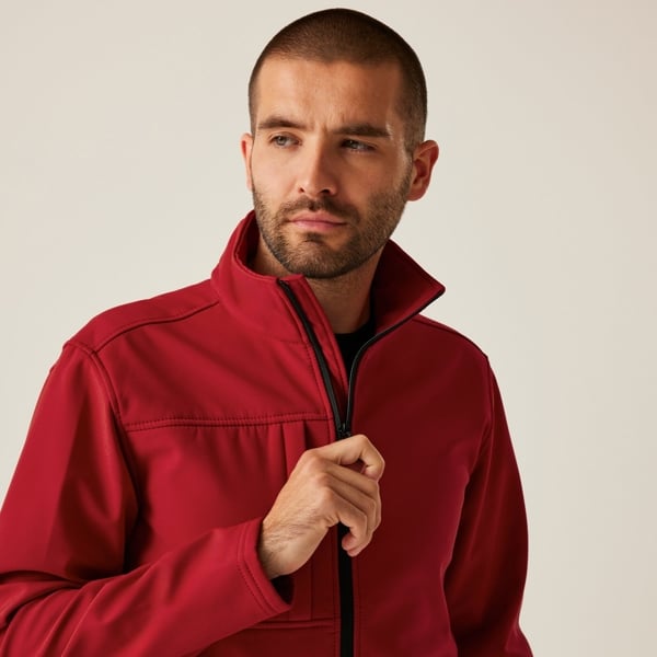 Regatta Men's Octagon II Waterproof Softshell Jacket - Classic Red / Black