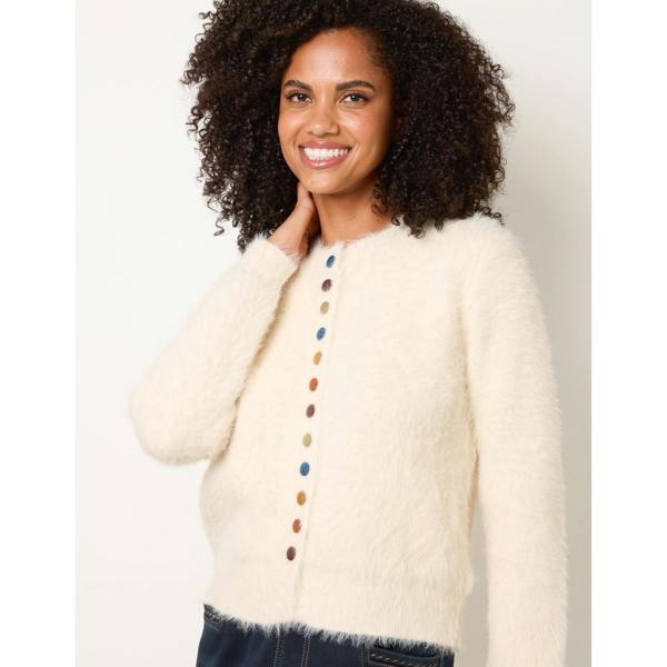 Blue Vanilla Soft Round Neck Cardigan