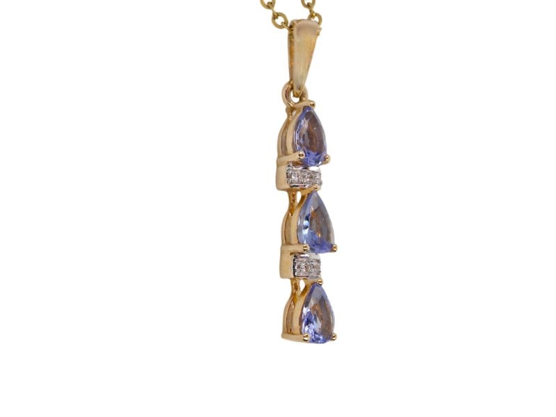 Vintage Tom A Tanzanite and Diamond pendant