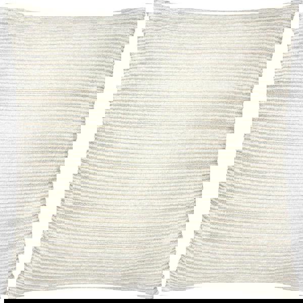 Paoletti Jupiter Chenille Jacquard Cushion Cover - Ivory/Gold