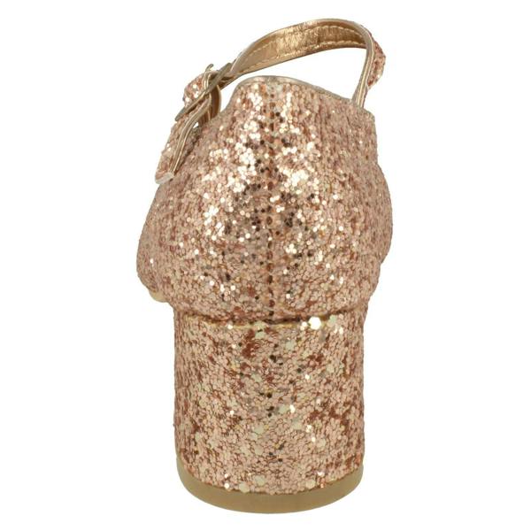 Spot On Girls Spot On Heeled Sparkly Dolly Shoes H3057