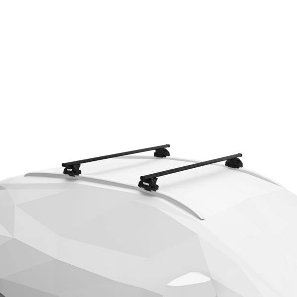 Complete Roof Rack Bars System Square Steel, fits VW Passat Estate 2015-onwards, Flush Rail Fitment