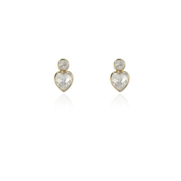 Cachet London Posy Simple Gold Earrings