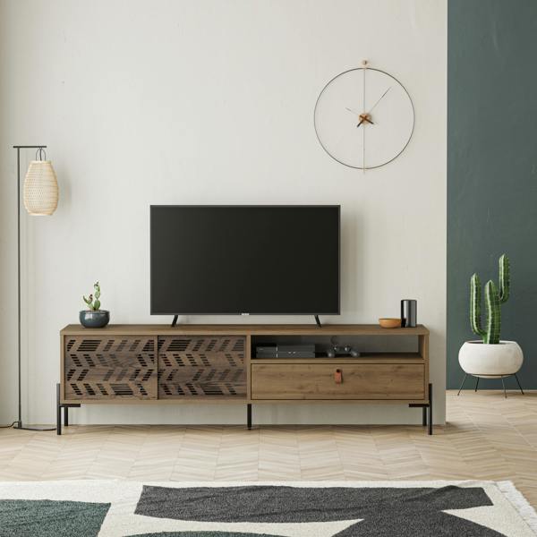 Decortie Dionysos Modern TV Unit Multimedia Centre with Storage TV Cabinet 170cm