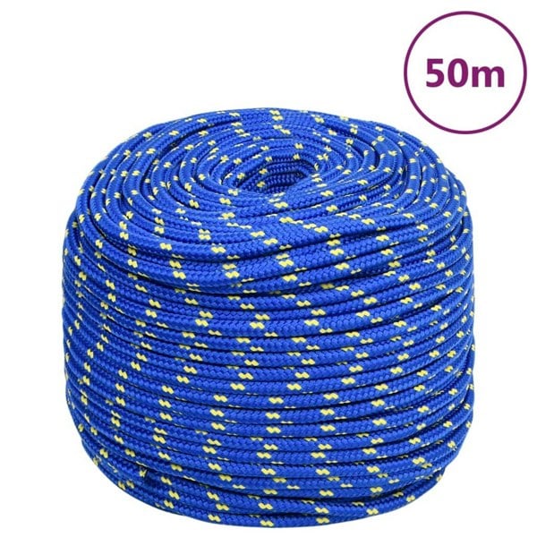Berkfield Boat Rope Blue 6 mm 50 m Polypropylene