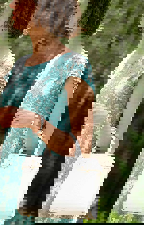 Alie Street London Charlotte Lace Dress - Antique Aqua