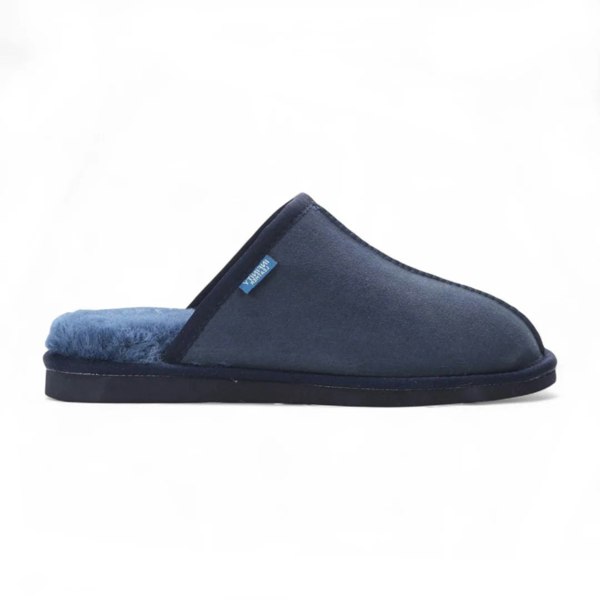 Infinity Leather Highland - Men's Genuine Sheepskin Suede Mule Slippers