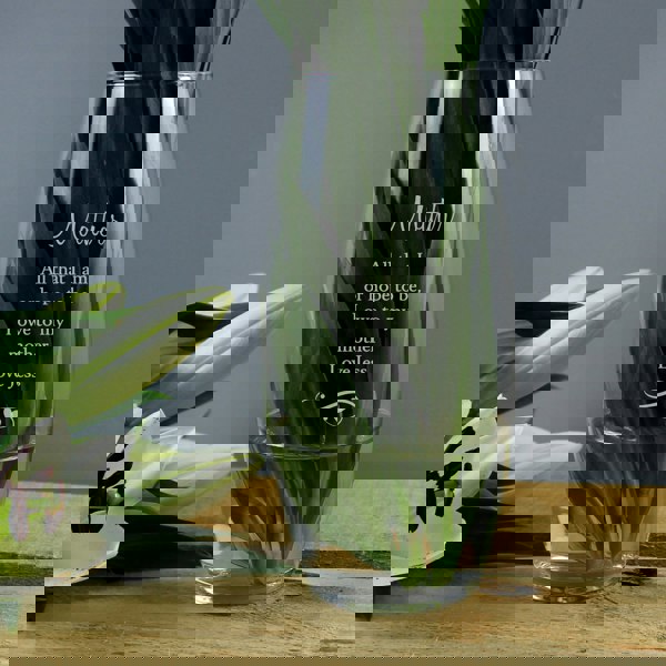 Personalised Memento Company Personalised Swirls & Hearts Bullet Vase