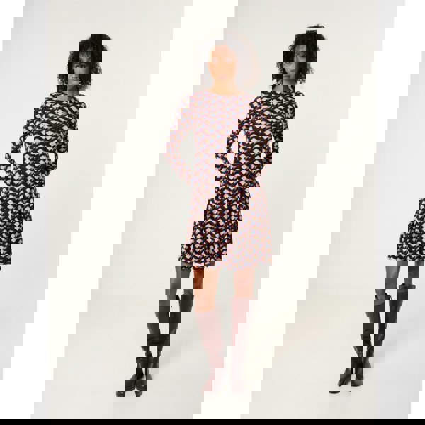 Blue Vanilla Crew Neck Mini Dress