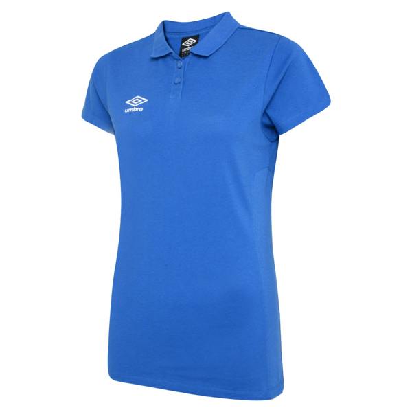 Umbro Womens/Ladies Club Essential Polo Shirt - Royal Blue/White - 