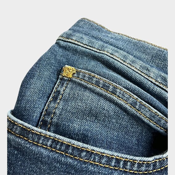 Versace Medusa Head Denim Taylor Jeans Blue