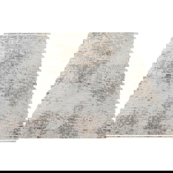 Short-Pile Design Beige Rug - Modern Abstract