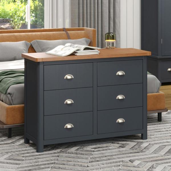 Core Products Dunkeld 3 + 3 Wide Chest of Drawers