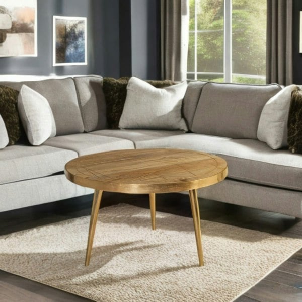 IH Design Round Coffee Table Barbuto Light Mango