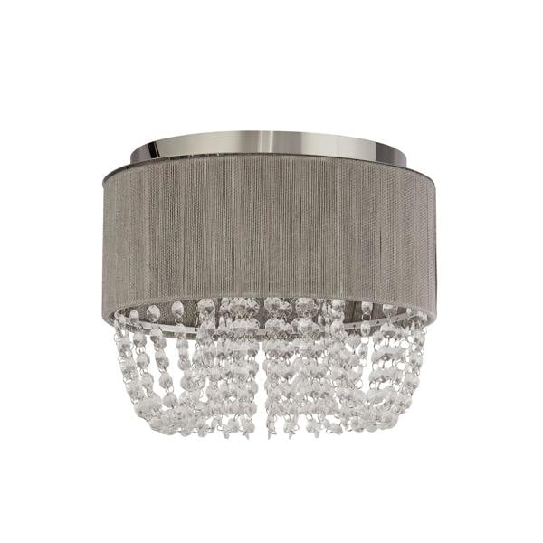 Lighting Collection Luxury Drum‑Shade with Crystal Cascades