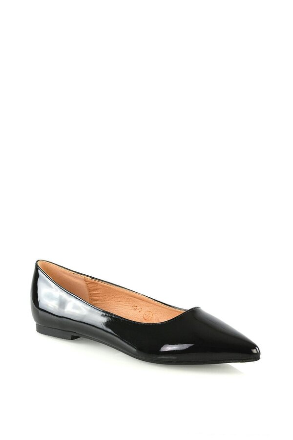 XY LONDON Slip on Pointed Toe Flat Ballerina Pump Shoes