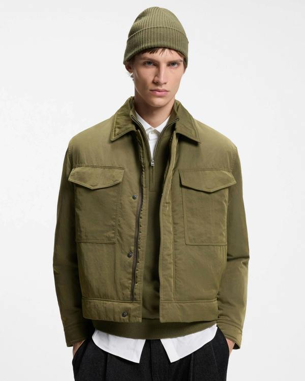 HUGO Xola Mens Beanie - Open Green 389 | CHO | Designer Mens Hats