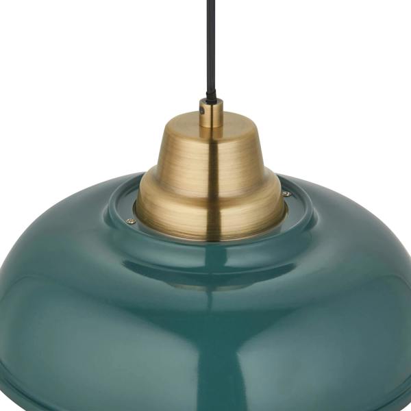 Pagazzi Lighting Bakewell Teal Ceiling Pendant