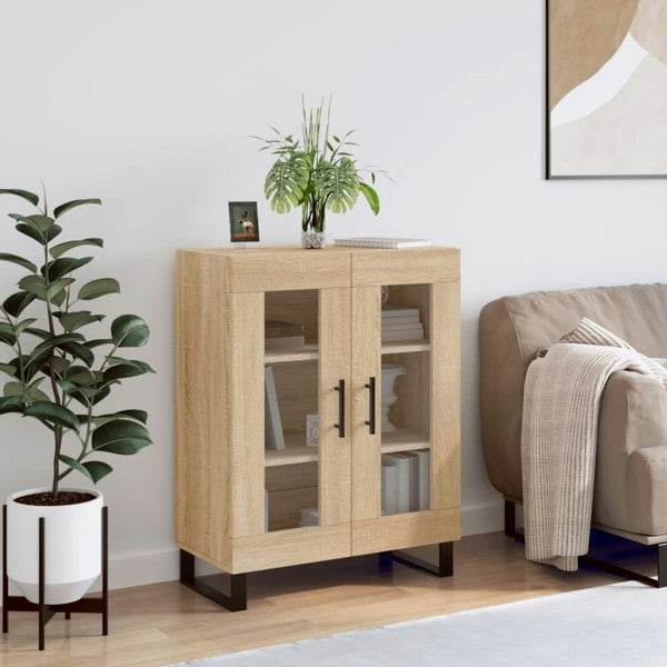 Berkfield Sideboard Sonoma Oak 69.5x34x90 cm Engineered Wood