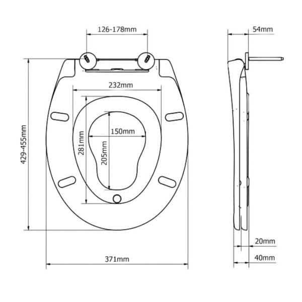 Bemis Potty Training Family Toilet Seat - Top Fix Quick Release Removable Child Seat