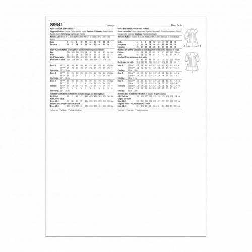 Simplicity Sewing Pattern 9641, Dresses for Women, D5 (4-6-8-10-12) - Intermediate