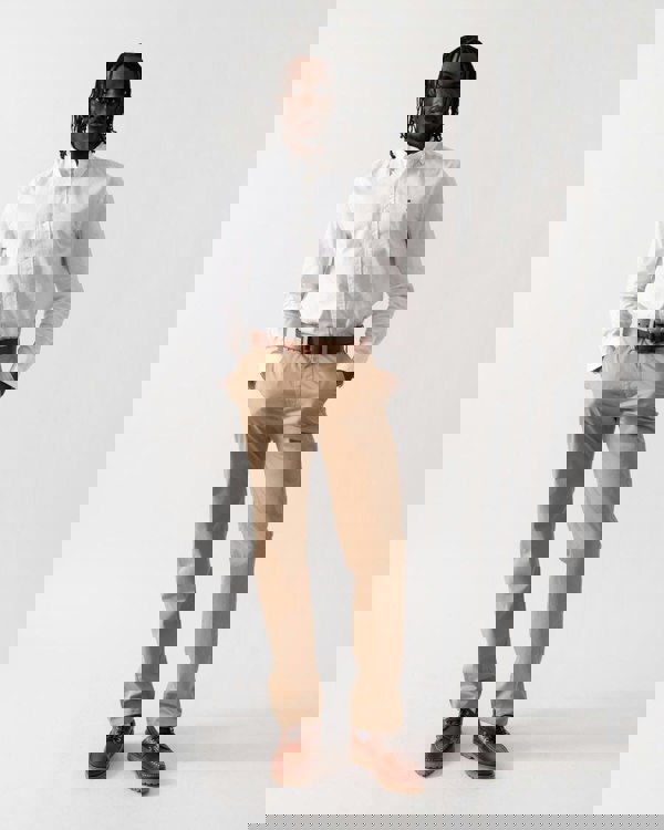 GANT Mens Regular Fit Twill Chinos - 248 Dark Khaki