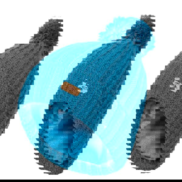 Trespass Childrens/Kids Thorns Bobble Hat - Bondi Blue - 