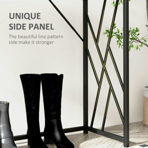 Wyld Haus Toli 120cm Metal And Wooden Grey Industrial Console Table