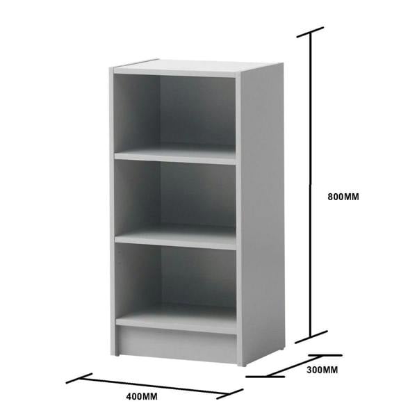 Timber Art Design Small 3 Tier Cube Bookcase Display Shelving Storage Unit Wood Furniture