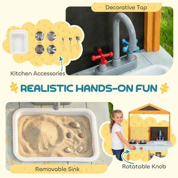 Outdoor Kids Kitchen Playset