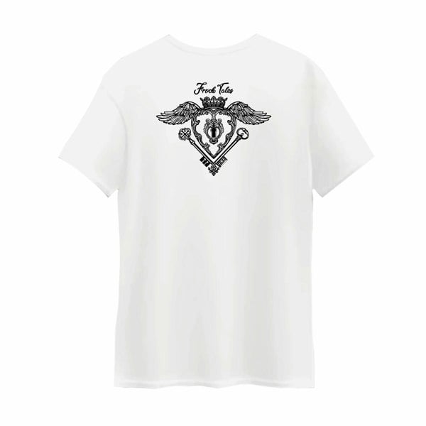 Frock Tales Heart Printed Organic Tee - White