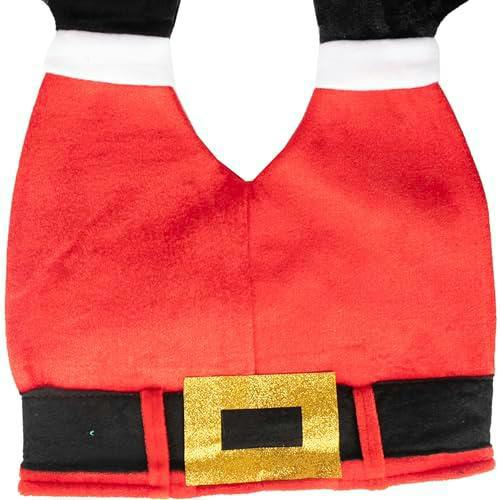 Adult Santa’s Legs Christmas Hat in Soft Velour for Fun Festive Parties image 5