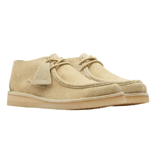 Clarks Mens Desert Nomad Suede Shoes - Beige