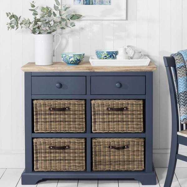 Statement Furniture Florence Sideboard with 2 Drawers and Removable Storage Baskets