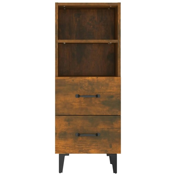 Berkfield Sideboard Smoked Oak 34.5x34x90 cm Engineered Wood
