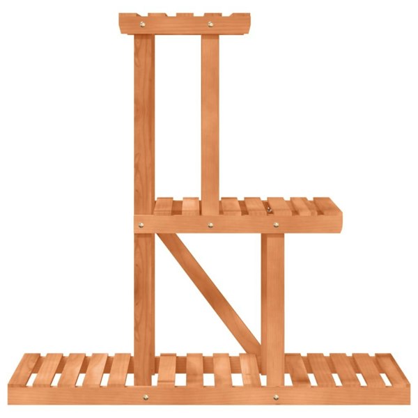 Berkfield Flower Stand 81x25x75.5 cm Solid Wood Fir