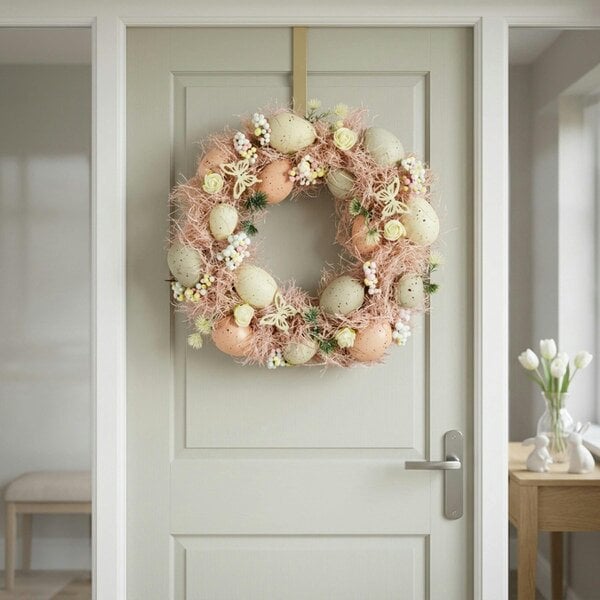 Garden Greatness Springtime Easter Pastel Butterfly Door Wreath