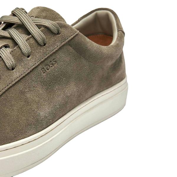 Boss Mens Kieran Suede Trainers - Green - 