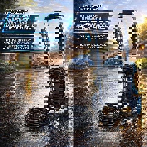 ProKleen Pro-Kleen Portable Pressure Jet Washer, Power Wash 1400W With Accessories Electric High Performance Cleaner