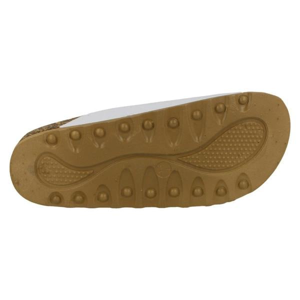 Spot On Ladies Spot On Three Buckle Mules