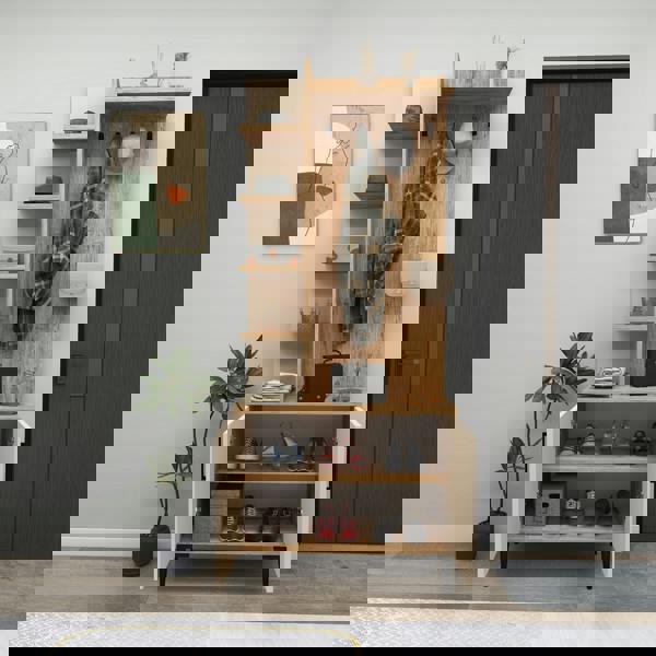 Destina Home Lefteris Hallway Coat Rack with Shelves