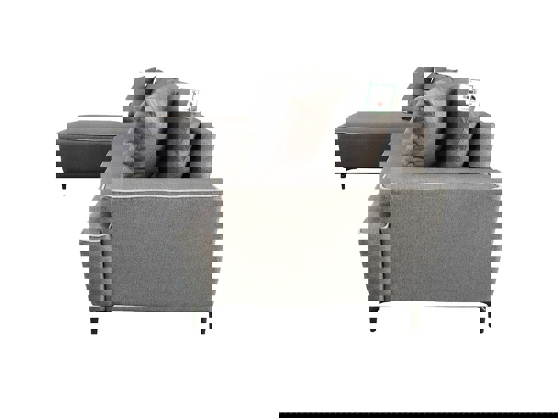 DS Living The Milano Edge 3 Seater Right Hand Corner Sofa in Grey or Beige