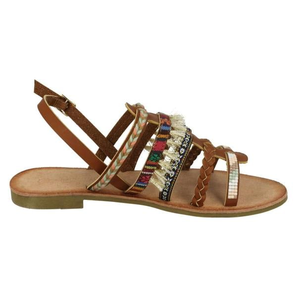 Savannah Ladies Savannah Braided Slingback Sandals