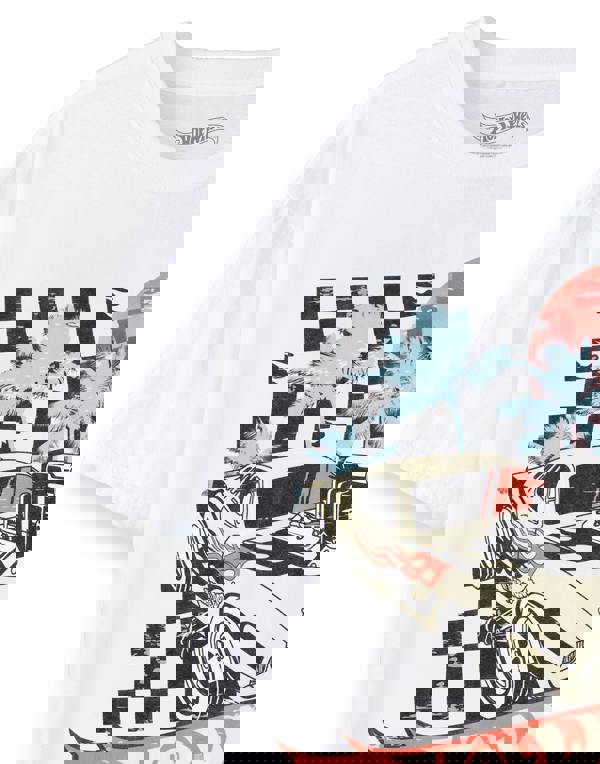 Hot Wheels Mens White Sunset Short Sleeved T-Shirt