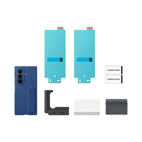 Samsung Galaxy Z Fold 7 8.0" Silicone Grip Case with Stand Blue - EF-MF966CNEGWW