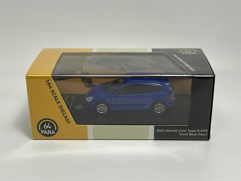 Paragon Honda Civic 2001 Type R EP3 Vivid Blue Pearl LHD 1:64 55346